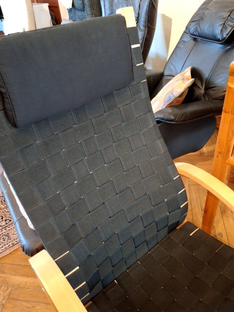 Lænestol med fodskammel